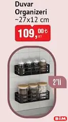 DUVAR ORGANİZERİ 2'Lİ